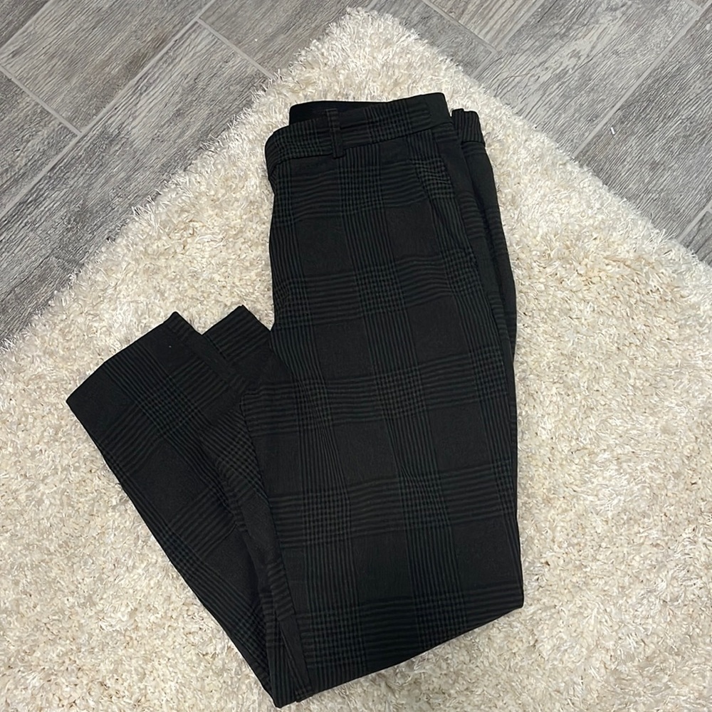 Gray/black print H&M dress pants